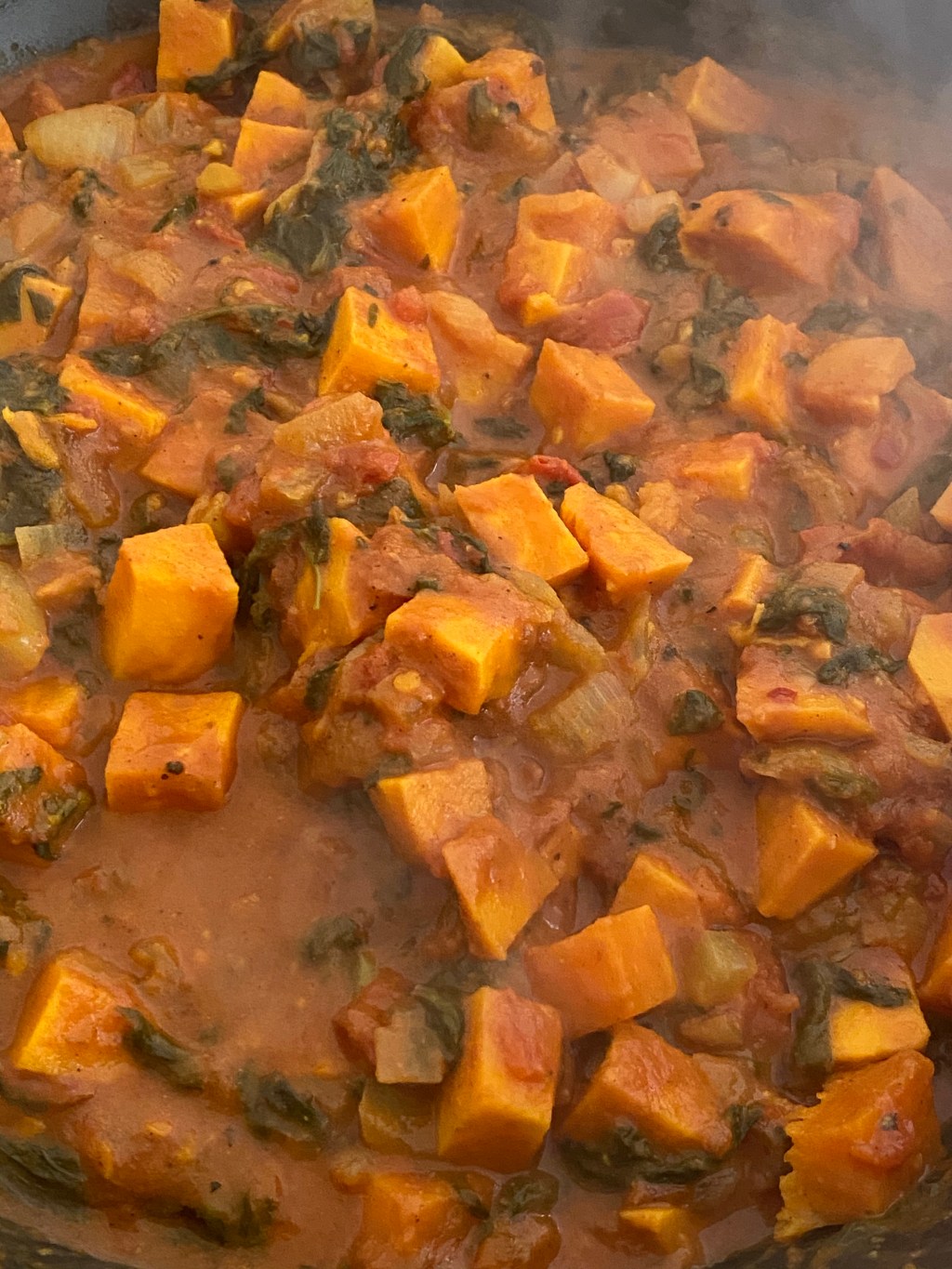 Sweet potato and Spinach&nbsp;Curry
